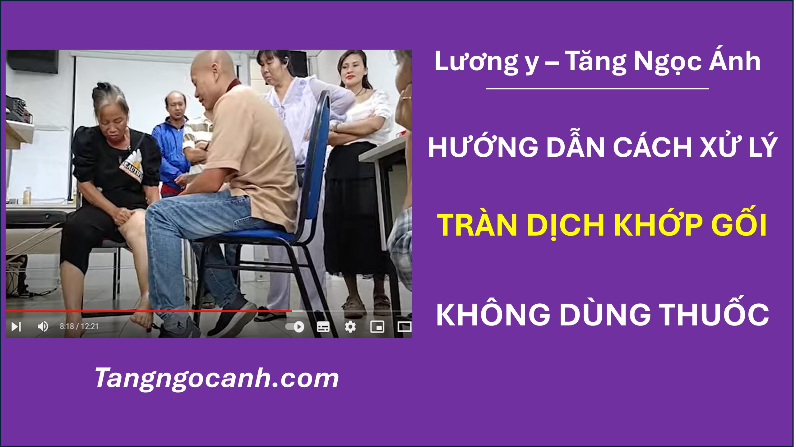 cách chữa tràn dịch khớp gối tại nhà