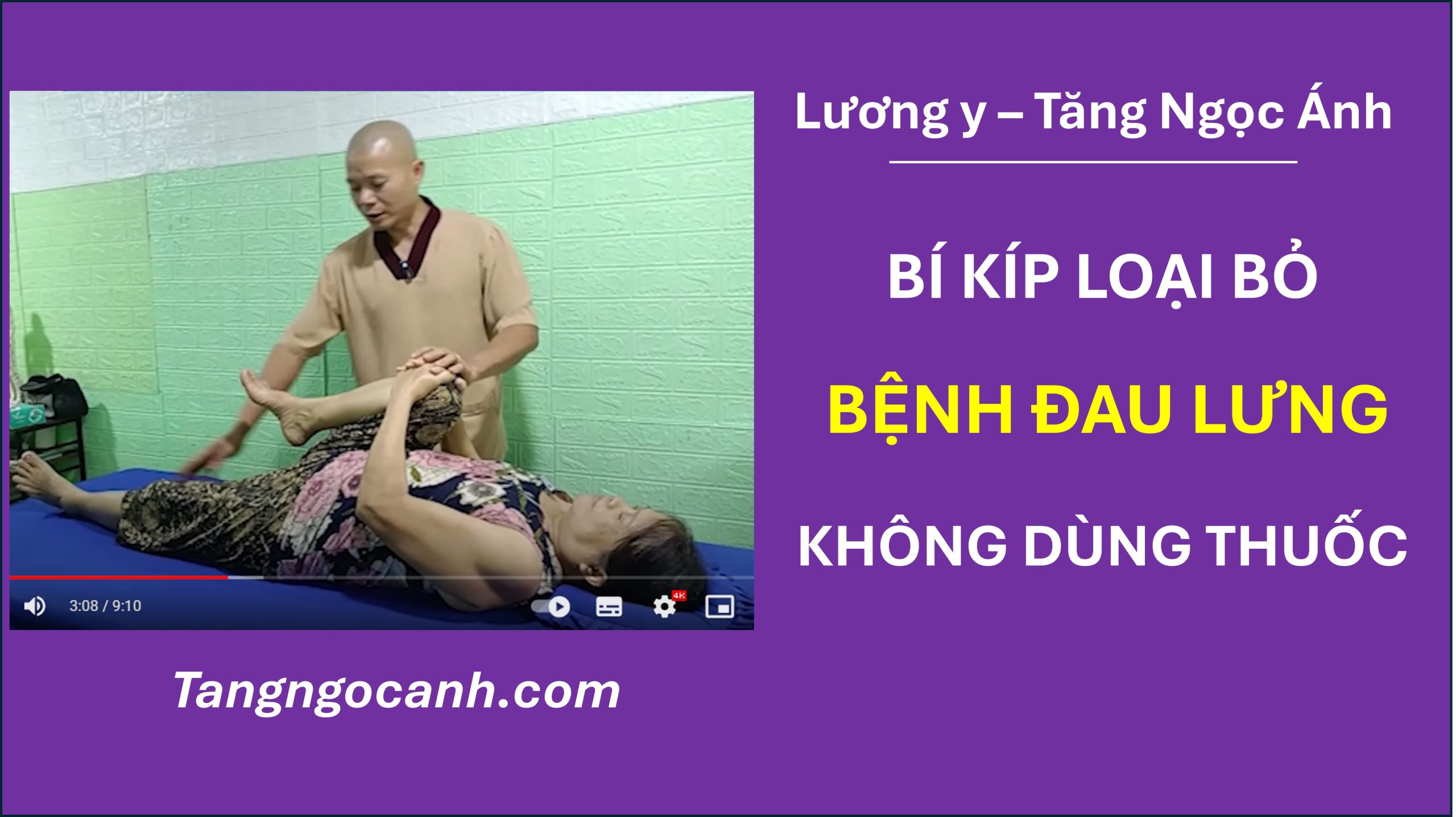 Cách chữa bệnh đau lưng tại nhà không dùng thuốc