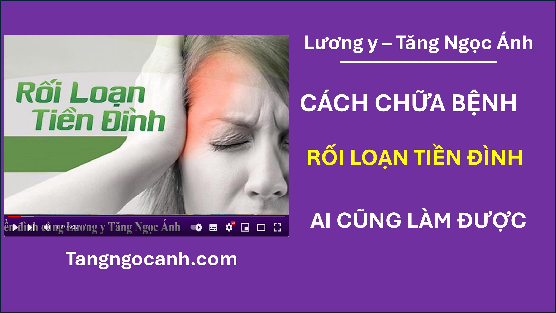 chữa rối loạn tiền đình